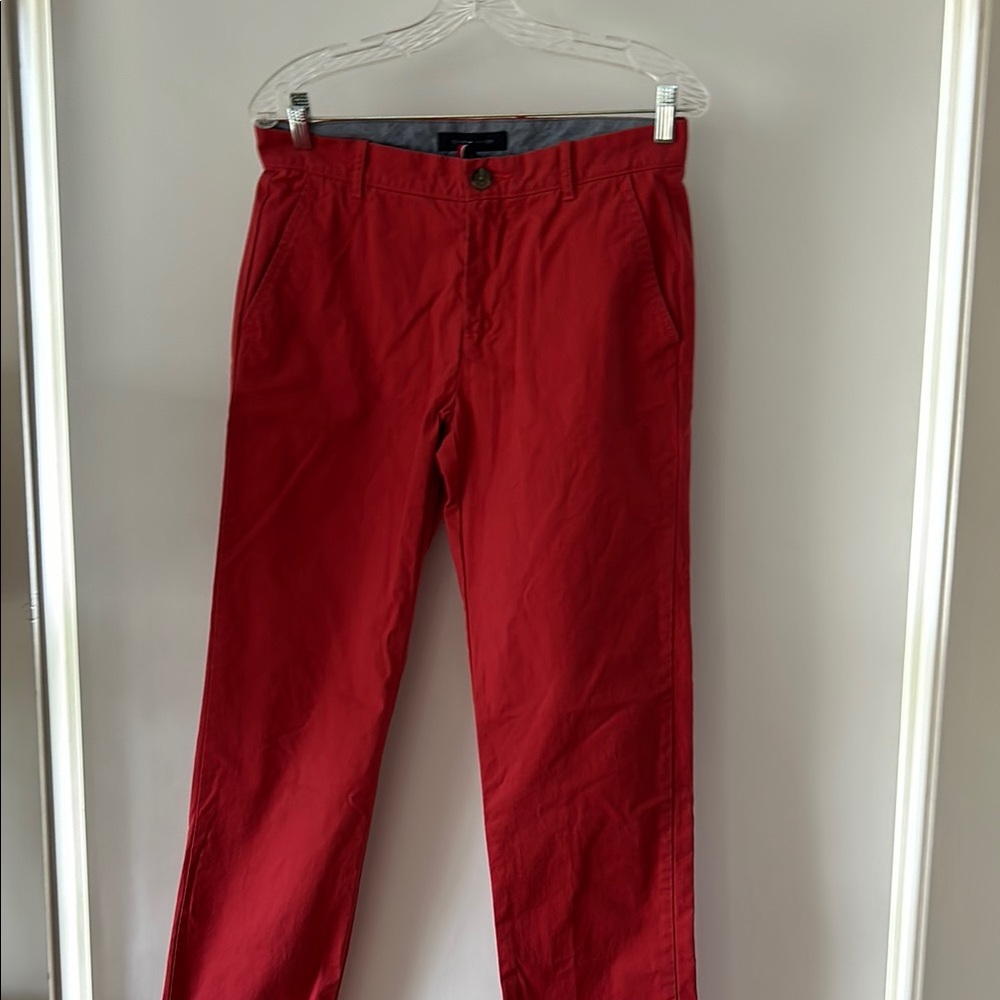 Tommy Hilfiger Red Chino Pants